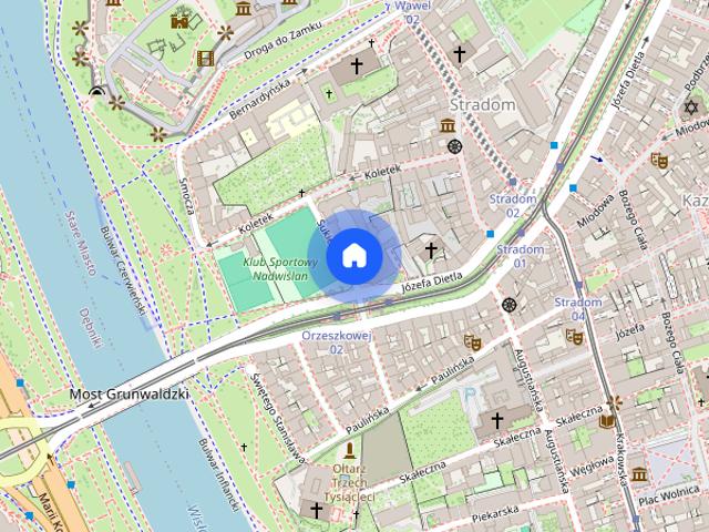 Angel Wawel, Sukiennicza, 3 pokoje, basen, klimatyzacja, sauna, gym, parking
