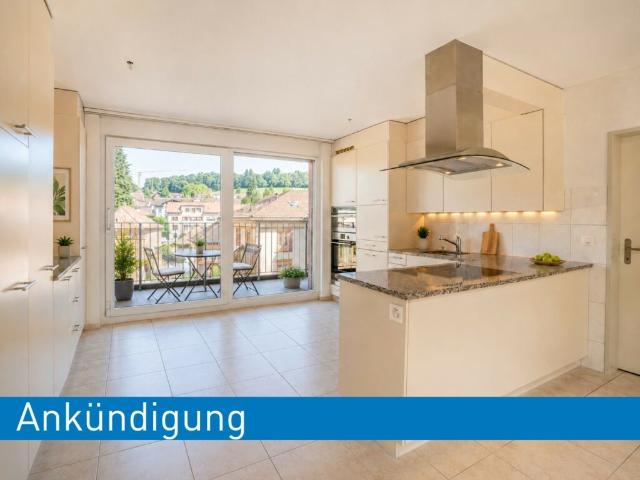 Ankündigung: Zentrale 4.5 Zi. Dachwohnung mit zwei Balkonen
