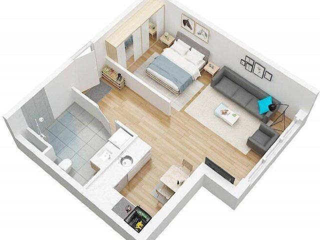 Anlage/ Befristet vermietet/Apartment Widmung / Baujahr 2023 38,88 m2 Studioapartment im Souterrain Apartment 4