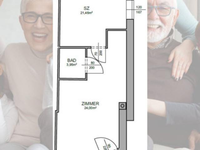 Anlegerwohnung befristet vermietete Wohnung mit 43 m² Top 1 in Wiesmath!