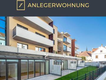 Anlegerwohnung: Krems, Altstadt, Neubau: 3 Zimmer, 75 m² Wfl Balkon