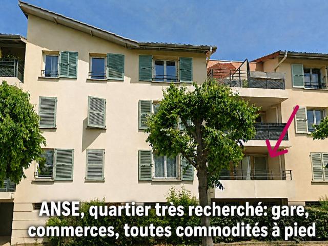ANSE TOUTES COMMODITES A PIED 3 pièces 70 m2 avec garage et balcon