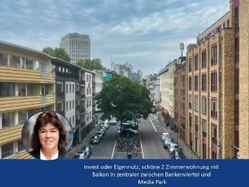Ansprechende gepflegte 2 Zimmerwohnung in Altstadt Nord Lage Nähe Mediapark mit Balkon und Aufzug