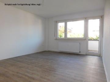 Ansprechende und renovierte1 Raum Wohnung in grüner Umgebung sucht neuen Mieter.