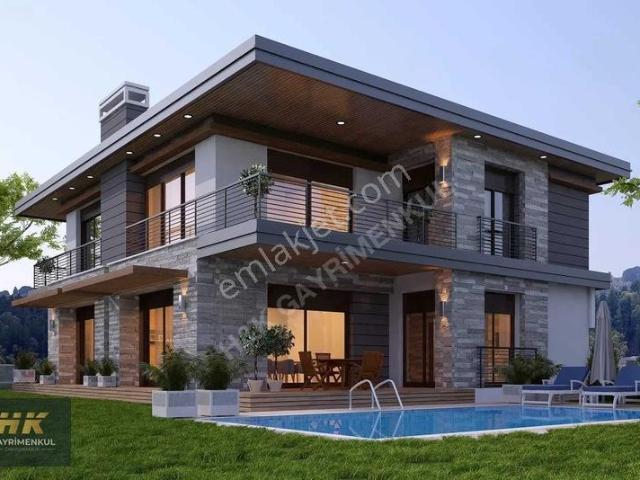 Antalya Altınkale'de Satılık Lüks 5+1 İkiz Villa Sıfır