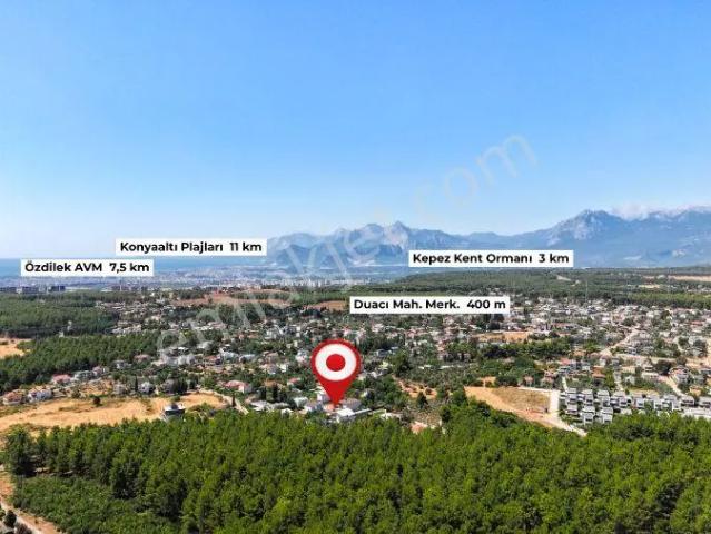 Antalya Duacı’da Doğa İle İç İçe Yapı Kayıtlı 616 M² Bahçeli Müstakil Ev