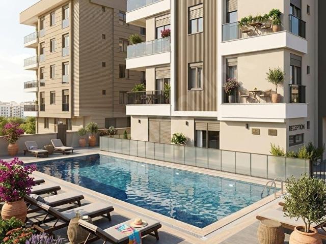 Antalya Kepez,Çankaya'da Havuzlu, Otoparklı 2+1 Satılık Daire