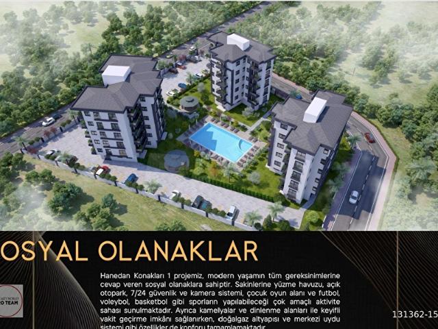 ANTALYA KEPEZ GÖKSU'DA PROJEDEN SATILIK 2+1 DAİRE