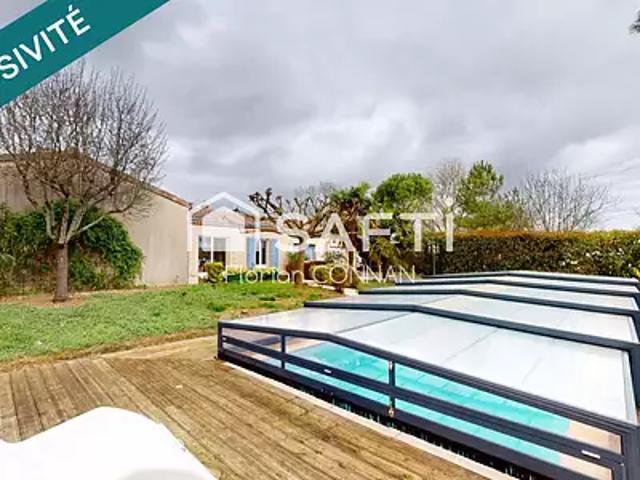 Antezant la Chapelle 17400 Achat / Vente maison 7 pièces t7 piscine terrasse