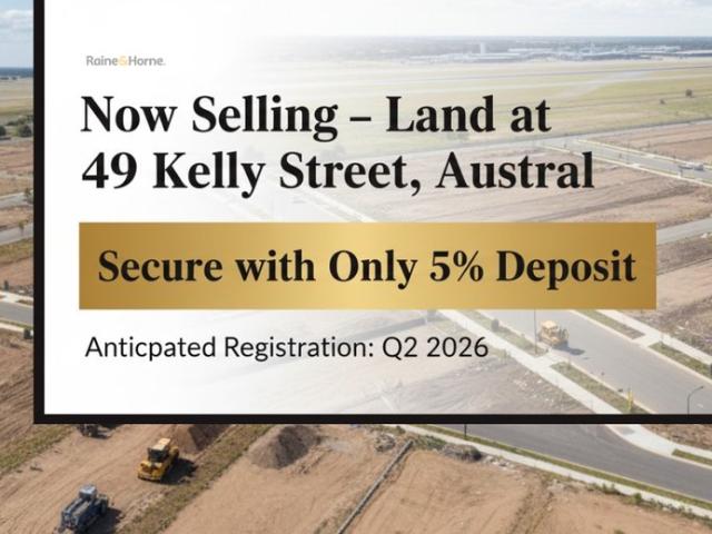 Anticipated registration Q2 2026 Land for sale