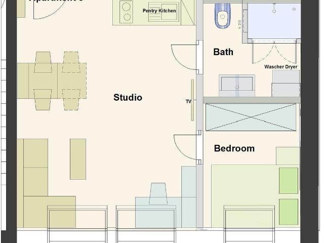 Apart.8 Beautiful luxurious 2 room rooftop apartment, Berlin Amsterdam Apartments for Rent