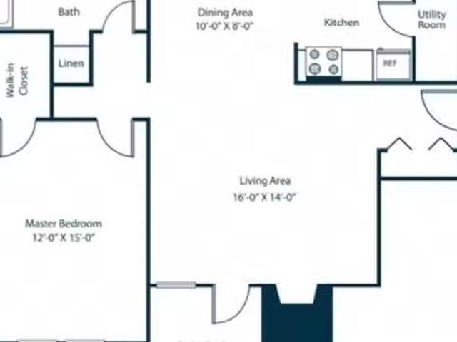 Apartment 1 bedrooms in Pineville