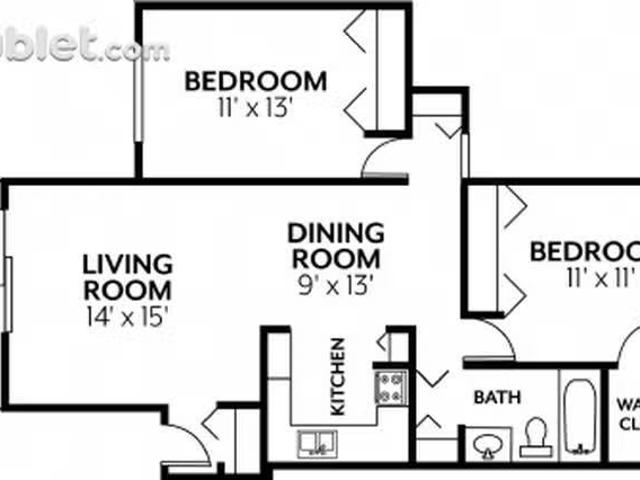 Apartment 2 bedrooms in Other Wayne County