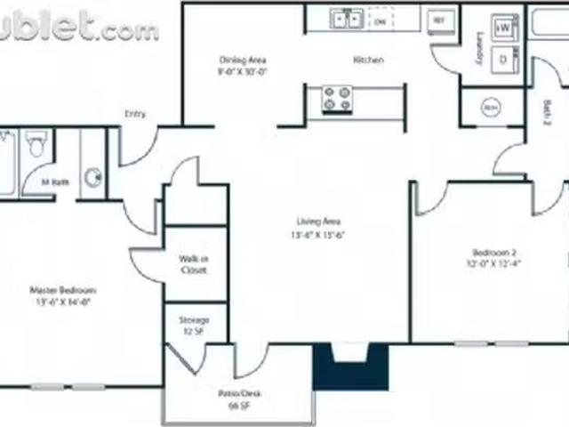 Apartment 2 bedrooms in Pineville