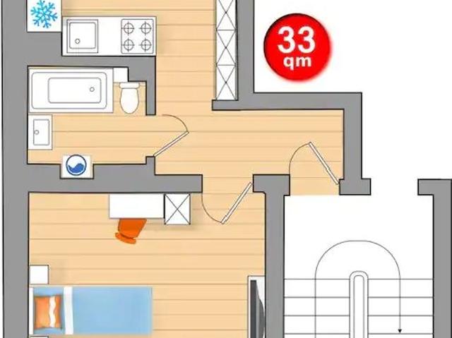 Apartment 33QM Dortmund City, Hbf, Dortmund Amsterdam Apartments for Rent