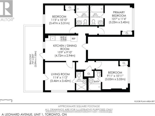 apartment at 3 1 A LEONARD AVENUE, Toronto, Ontario, M5T2P8