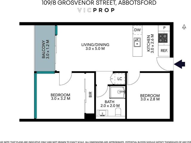 Apartment at 109/8 Grosvenor Street, ABBOTSFORD, Australia