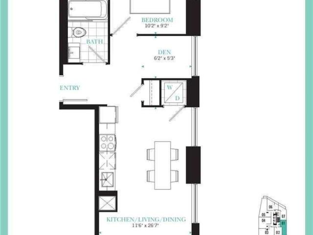 apartment at 2101 99 JOHN STREET, Toronto, Ontario, M5V0S6