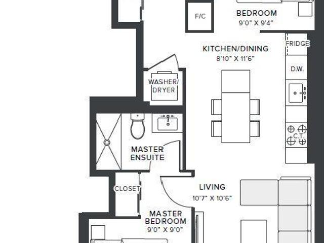 apartment at 416 181 MILL STREET, Toronto, Ontario, M5A1C8