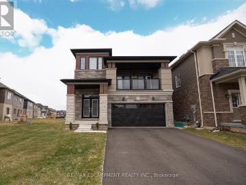Brantford Town, Ontario - Balcony, Fireplace