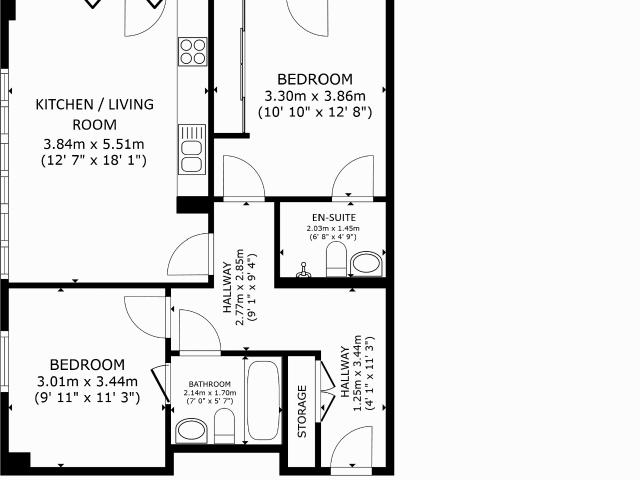 Apartment at Castlebank Place, Glasgow