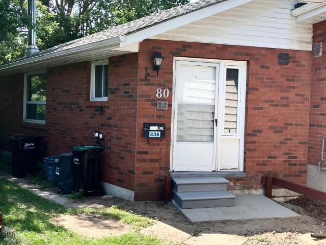 apartment at B 80 INNISFIL STREET, Barrie, Ontario, L4N3E2