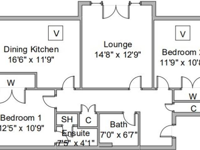 Apartment at Braid Avenue, Cardross