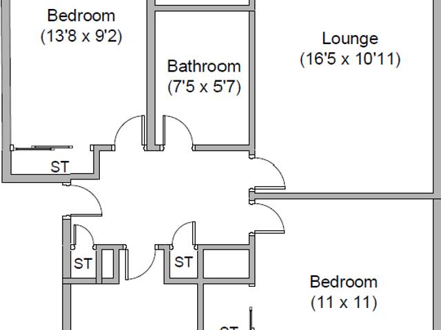 Apartment at Knightswood Court, Glasgow