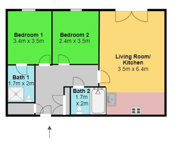 Apartment at Louisiana Drive, Great Sankey