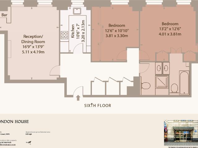 apartment for rent in 5, Cedar House, Marloes Road, Kensington, London, W8 5LA