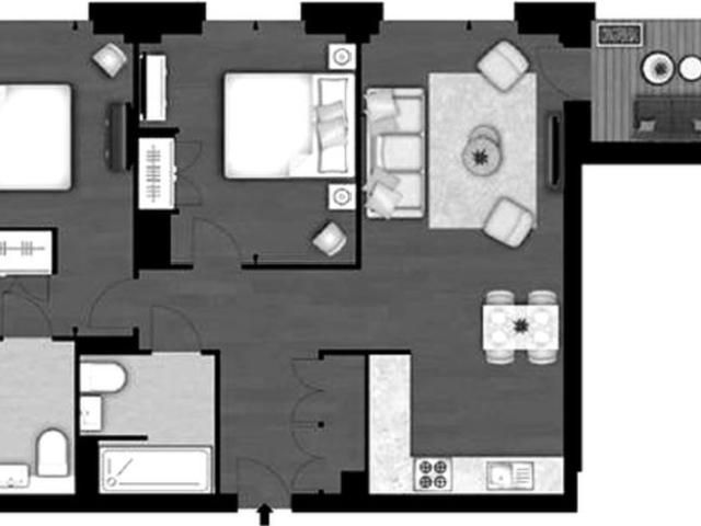 apartment for rent in Flat 45, Thornes House, 4 Charles Clowes Walk, Nine Elms, London, SW11 7AG