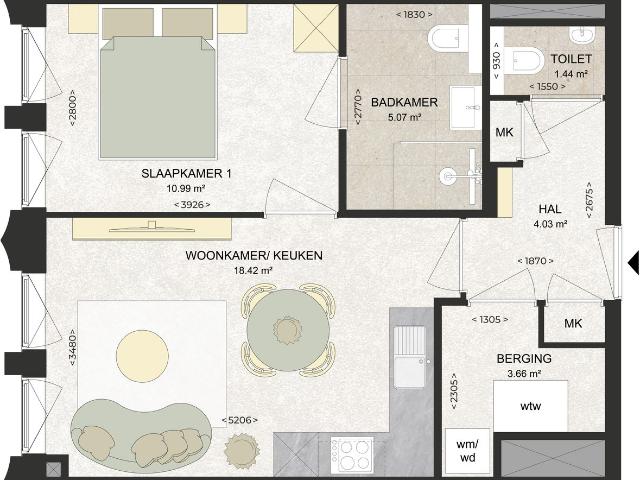 apartment for rent in Kennedylaan 274 2035 TR Haarlem Romolenpolder oost