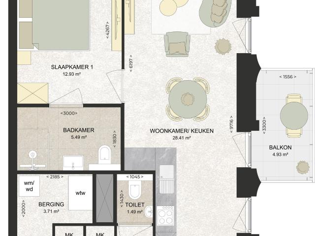 apartment for rent in Kennedylaan 328 2035TR Haarlem Romolenpolder oost Haarlem