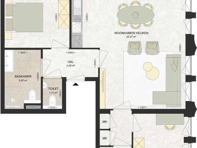 Appartement te huur