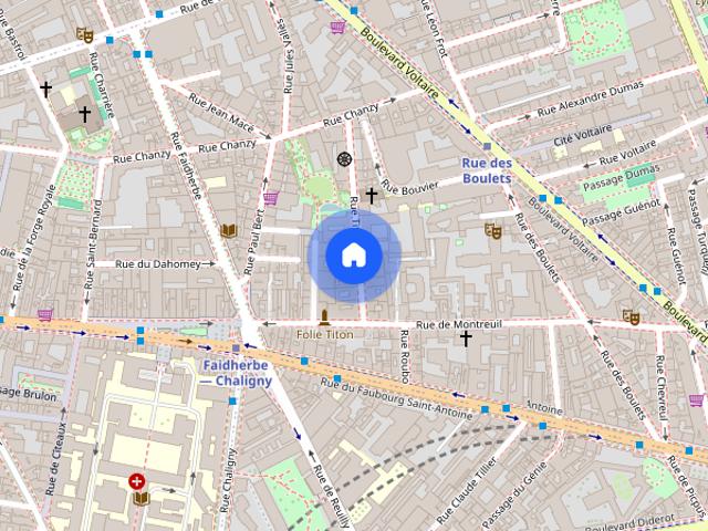 Apartment for rent in Nation Alexandre Dumas, Paris
