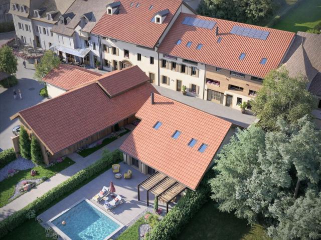 Apartment front & rear view with 2 rooms on sale in Chéserex 124 m² | dreamo. Ch