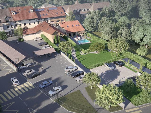 Apartment front & rear view with 2 rooms on sale in Chéserex 78 m² | dreamo. Ch