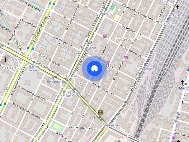 Apartment in Via Massena, Torino for 130 m² with 2 bedrooms