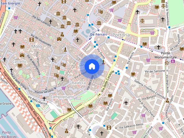 Apartment in Via di Ravecca, Genova for 70 m² with 2 bedrooms