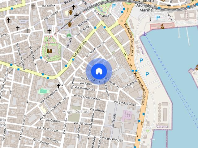 Apartment in Via Grimaldi, Catania for 35 m²