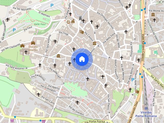 Apartment in Via San Vito, Viterbo for 85 m² with 1 bedroom