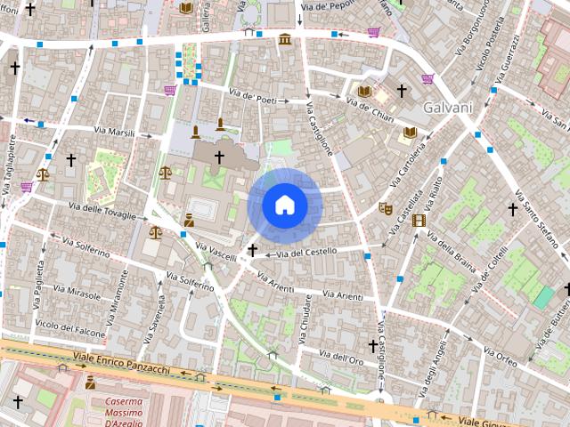Apartment in Via San Domenico, Bologna for 35 m²