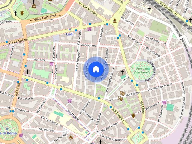 Apartment in Via Volterra, Roma for 30 m² with 1 bedroom