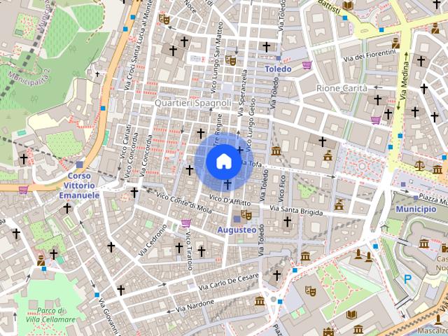 Apartment in Vico Lungo Teatro Nuovo, Napoli for 105 m² with 2 bedrooms
