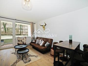 Apartment mit Balkon und EBK komplett saniert und möbliert