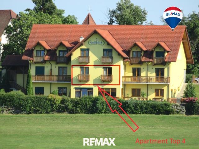 APARTMENT mit Französischen Balkon und eigenem Parkplatz, traumhafter Ausblick direkt am Golfplatz
