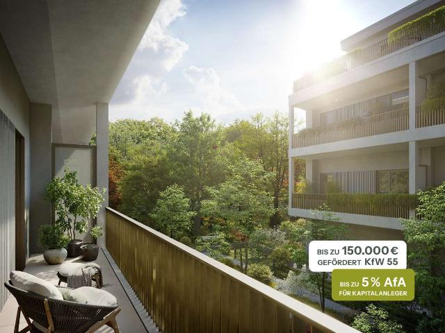 Apartment mit Plus: 1,5 Zimmer und weitläufiger Balkon in Schwabing