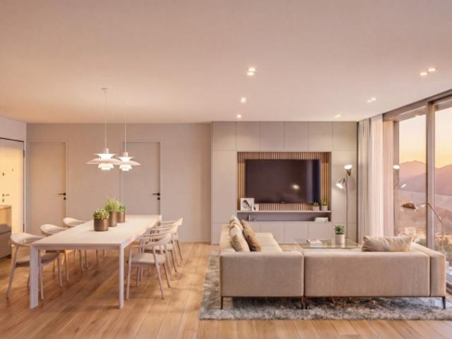 Apartment mit Seeblick im obersten Stockwerk in Massagno