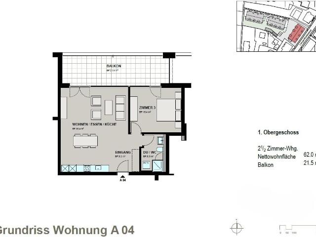 Apartment with 2.5 rooms for rent in Lotzwil 61 m² | dreamo. Ch