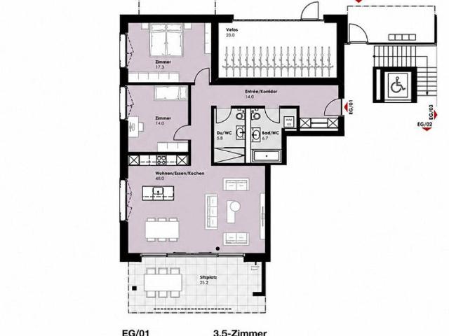 Apartment with 3.5 rooms on sale in Arbon 105 m² | dreamo. Ch